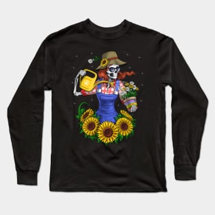 Skeleton Plants Gardener Long Sleeve T-Shirt